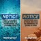 Signmission Enter Pond Area At Your Own Risk No Swimming, 10 in W x Rectangle, Vinyl Decal OS-2PACK-NS-D-710-L-12081 - alternate 4